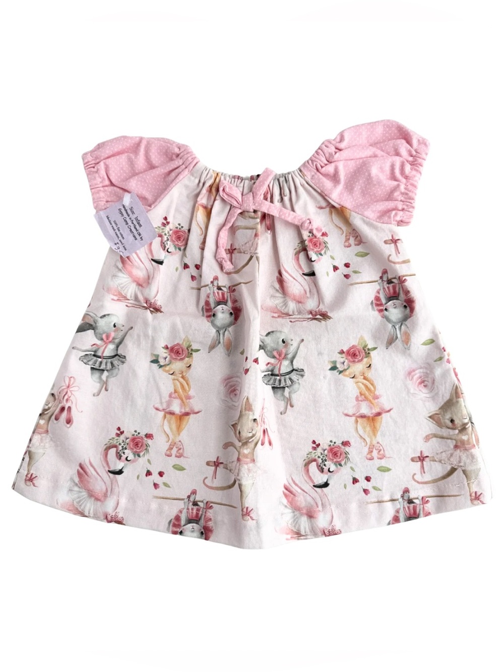 NWT Handmade Gypsy Camp Creations Baby Dress Ballet Animals Size Infant